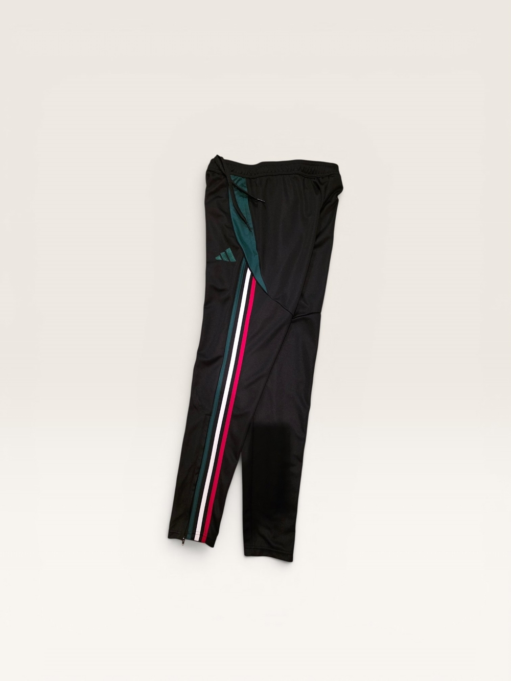 Adidas Aeroready Pant Mens S Black Polyester Track Tapered 3 Stripes Performance